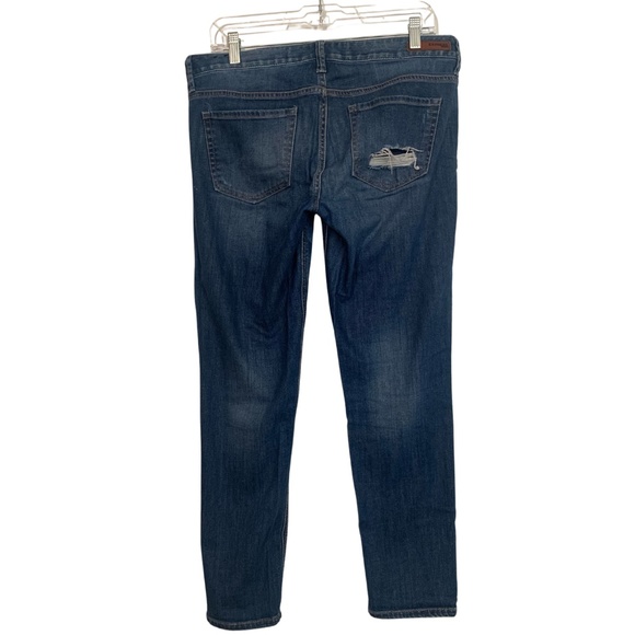 Express | Modern Boyfriend Low Rise Distressed Jeans - Picture 2 of 8